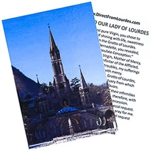 Lourdes-i Víz - Tér Színes üveg Fehér Rózsát Kap