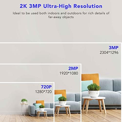 10CH Hosszú távú WiFi NVR, valamint 4db a 3MP 1296P Super HD Vezeték nélküli Videó Otthoni Megfigyelő