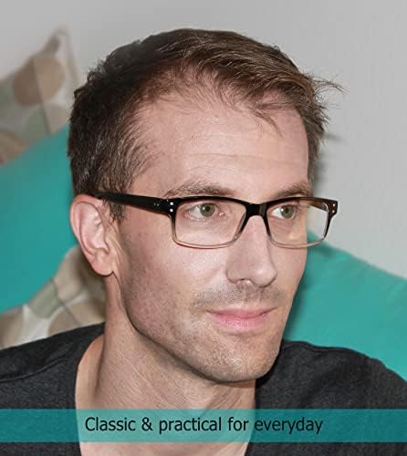 Földhasználati jogok 3 darab Fél-Fém felni Olvasó Szemüveg + 6 Csomag Klasszikus Olvasó Szemüveg(Összesen