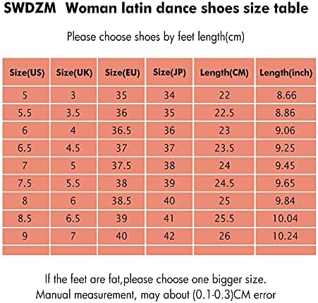 SWDZM Női Szatén Latin Tánc Cipő Bálterem Salsa Keringő Előadás Gyakorlat Tánc Cipő,Modell-225