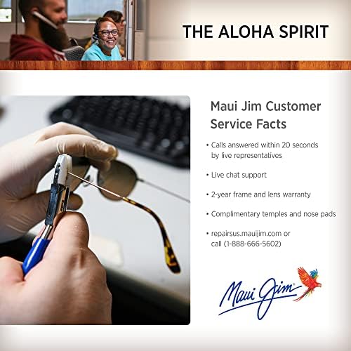 A Maui Jim a Férfiak, mind a Nők Egy Módon Polarizált Téglalap alakú Napszemüveg
