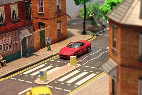 A CityBuilder Utak & ÚTBURKOLATOK Karton Modell Elrendezés Kit - O Modell Vasút Tartozékok