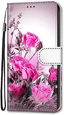 SNCLET Samsung Galaxy A23 Telefon Esetében Könyv Folio Virág Design védőtok PU Bőr Pénztárca Fedezze Flip