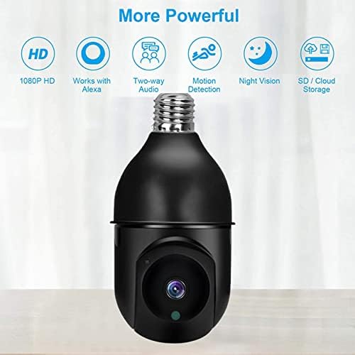 Byikun E27 Izzó Kamera, 1080p felbontású Kamerák Otthon Biztonságát, Vezeték nélküli WiFi Haza Kamera