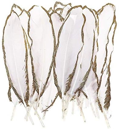 Zamihalaa New10-20db/sok Gyönyörűen Mártott Arany/Ezüst Liba feathers15-20cm DIY Plumas a Kézműves Ékszerek