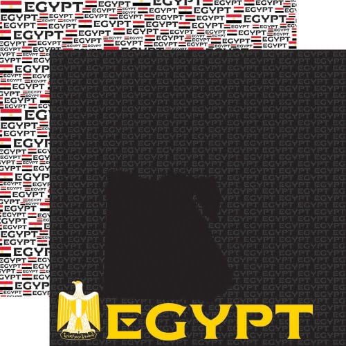 Nosztalgiázni Útlevelek 12 12-Es Kétoldalas Scrapbook Papír, Egyiptom