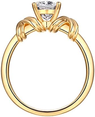 Klasszikus Új Gyűrű, Esküvői Jegygyűrűt Retro Arany Női Egyes Strasszos Szőtt Minta Gyakorlat Divat, Elegáns,