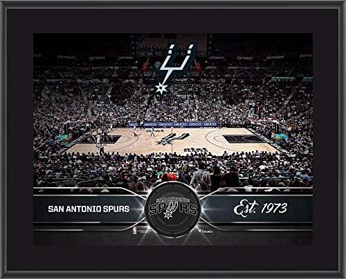 A San Antonio Spurs 10.5 x 13 Szublimált Csapat Stadion Emléktábla - NBA-Csapat, Plakkok, valamint Kollázsok