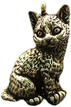 Macska Widget Művészi Világos Szerkezetű, egyszínű Jól Szimbólum Nyugtató Macska-Medál Unisex