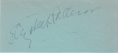 Elizabeth Patterson (i Love Lucy, Évjárat) aláírt egy autogramot