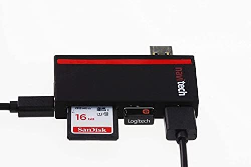 Navitech 2 az 1-ben Laptop/Tablet USB 3.0/2.0 HUB Adapter/Micro USB Bemenet SD/Micro SD Kártya Olvasó
