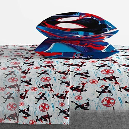 Marvel Spiderman Át A Spider-Vers Hiba 7 Darab Queen Size Bed Set - Magában Foglalja A Vigasztaló & Lap
