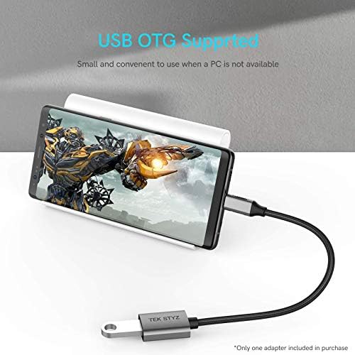 Tek Styz USB-C USB 3.0 Adapter Kompatibilis A Xiaomi Redmi 20X OTG Típus-C/PD Férfi USB 3.0 Női Converter.