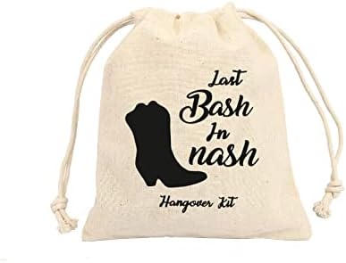 TyM Utolsó Bash Nash nyomtatott Fél Javára táskák - Pamut vákuumzáras - Lánybúcsú másnaposság kit táskák