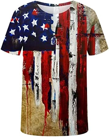 Dgoopd július 4-Ingek Férfiak számára Hazafias Amerikai Zászlós Póló Szomorú Függetlenség Napja Rövid