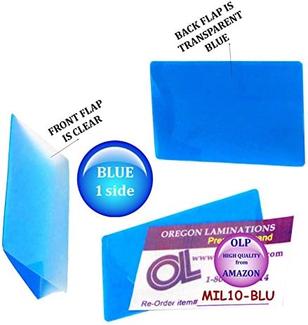 Oregon Laminálás Meleg Lamináló Tasak Katonai Kártyát (a Csomag 100) 10 millió 2-5/8 x 3-7/8 Kék/Világos