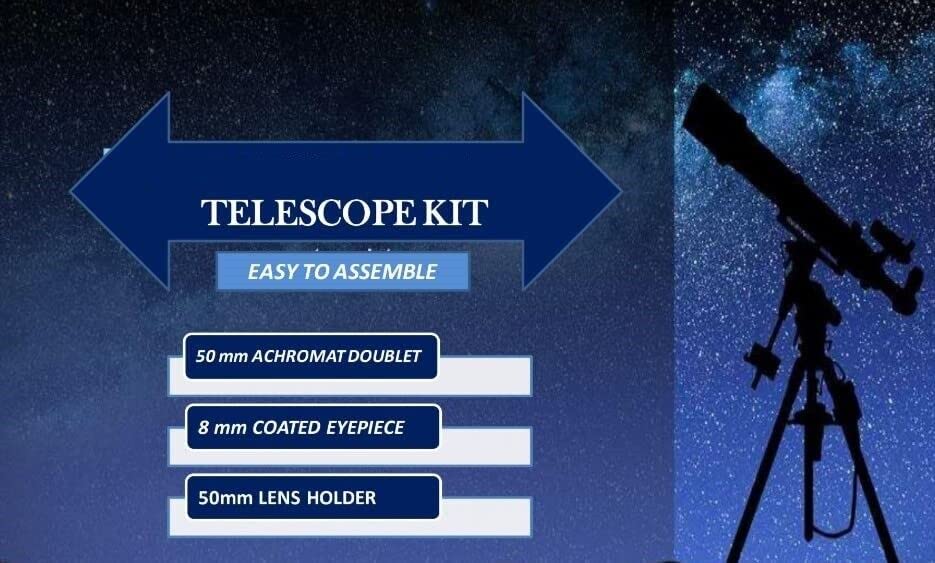 Spancare Teleszkóp, Hogy kit 87x Zoom, 50mm achromat Dublett Lencse,8 mm-es Szemlencse,50mm-es Objektív