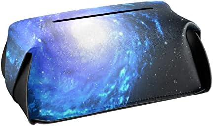 Univerzum Galaxy Kék Szövet Borító Téglalap alakú Bőr Szövet Doboz tartó Kezelni papírzsebkendő Adagoló