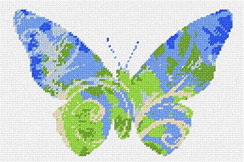 pepita Hímzés készlet: Pillangó Kavarog Földön, 10 x 7