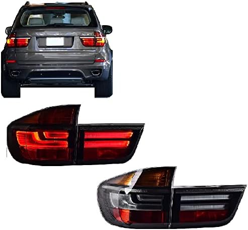 LED-es hátsó Lámpák Közgyűlés Kompatibilis alkalmas a 2007-2013-as BMW X5 E70 lámpa LED DRL（Füst）