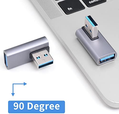 Poyiccot USB 3.1 90 Fokos Adapter, 10Gbps EGY USB Hosszabbító Extender, USB 3.1 EGY Férfi, hogy USB 3.1