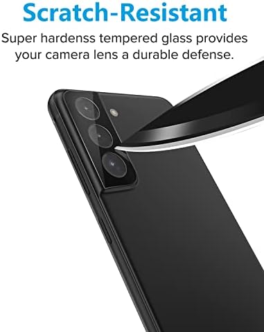 Hierusre [3 Csomag] Kamera Lencséjét Védő Kompatibilis a Samsung Galaxy S21 FE 5G Edzett Üveg Ultra Vékony