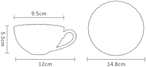 TREXD Brit Stílus porcelán kávéscsésze Kert Délutáni Tea Kerámia Tea Vörös Tea Csésze Csészealj Kanál,