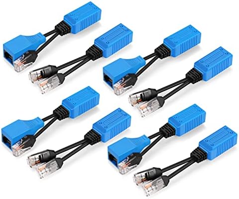 Átmeneti nemzeti RJ45 Ethernet Kábel Combiner/Splitter Készlet (2 Pár), 2 Férfi, 1 Női & 1 Férfi, 1 Női