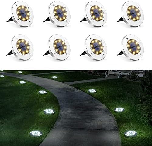 SOLPEX Napelemes Lámpák Kültéri 20 Csomag 8 Csomag Meleg Fehér,12 Pack Hideg Fehér LED Napelemes Lámpák