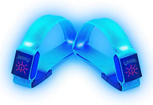 BSEEN 2 Csomag LED Karszalagot a Futó - Világít A Sötétben Biztonsági futómű LED Sport Karkötő Karkötő