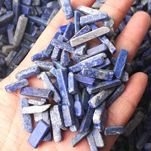 SEEWOODE AG216 30g/50g/100g Természetes Kék Lazurite Stick Kristály Chips Lapis Lazuli Pálca Szelet, Zuhant