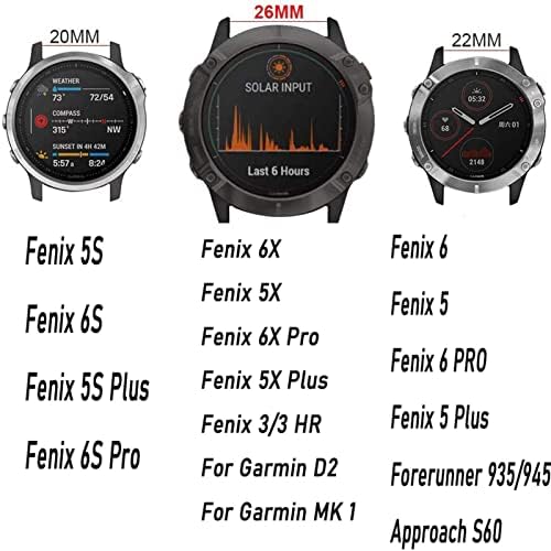 TRDYBSK 26 22 20 mm Watchband a Garmin Fenix 6 6X Pro 5 5X Plusz 3HR Rozsdamentes Acél szíj Fenix6 Fenix5
