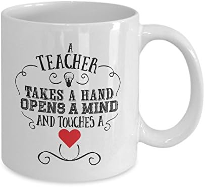 Tánc Tanár Bögre - Egy Tanár Tart Egy Kéz Kinyit Egy Elmét Érinti A Szív - Tanár Vicces Ajándékok