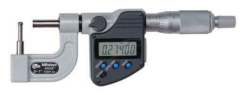 Mitutoyo 395-363-30 BMB3-1MX Cső Mikrométer, IP65, C Típus, 0-1, 0.00005/0.001 mm