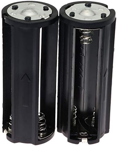 E-kiváló AAA Akkumulátor Tartót 2DB Fekete Hengeres 3x1.5V AAA Műanyag Akkumulátor Tároló Adapter Esetben