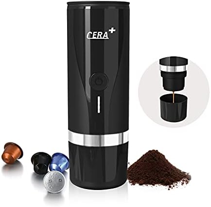 CERA+ Hordozható Eszpresszó Gép (PCM01), 2 db Őrölt kávé Filter Kosár