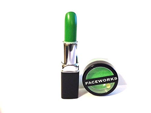 FACEWORKS Rúzs & Glitter Kombináció Készletek (Zöld Fodormenta Rúzs & Glitter)