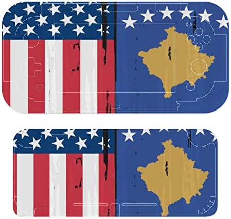USA-ban a Koszovói Zászlót Teljes Védő Bőr Borító Wrap Matrica Kompatibilis Kapcsolót, majd Kapcsolja