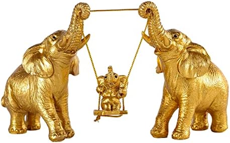 Elefánt Szobor.Arany Elefánt Dekoráció a Nők,Anya Ajándékokat.Elefánt Figurákat Hoz Jó Szerencsét, Egészséget,