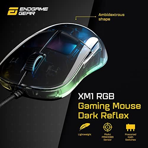 VÉGJÁTÉK FELSZERELÉS XM1 RGB Sötét Reflex Programozható Gaming Egér Bundle az MPC 1200 sötétkék Cordura