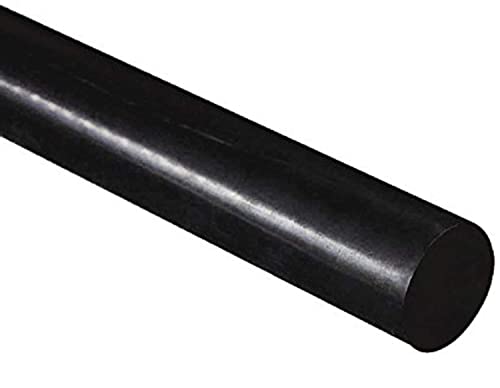 HDPE, Nagy Sűrűségű Polietilén Kör Rúd, Fekete 20 mm-es Átmérő x 300mm Hosszú Fokozatú PE 500