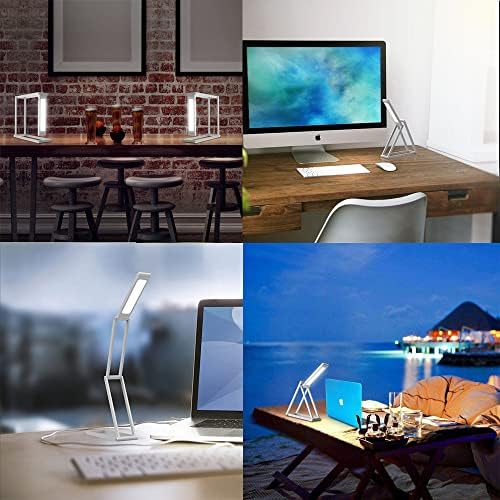 LEDHOLYT Összecsukható asztali LED Lámpa, Vékony, Hordozható Újratölthető USB Asztal Fény, Szem-Gondoskodó