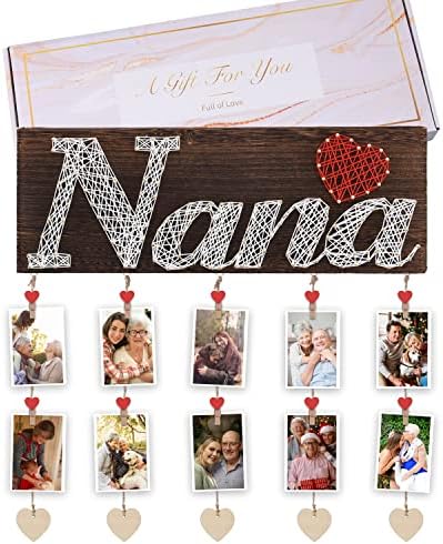 ComboJoy Nagyi Ajándékok, Kézzel készített Nana Képkeret,anyák Napja Nagyszülők Ajándék Unokák,Kép Jogosult