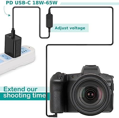 ACK-E12 USB Típus-C Kábel LP-E12 Dummy Akkumulátor DR-E12 PD Adapter Kit Canon EOS M2 M10 M50 M100 M200