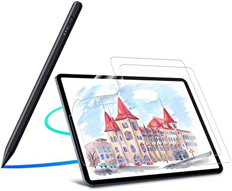 Cisteen Pro Ceruza iPad(2018-2022) a 2Pack Papír Képernyő Védő az iPad 5 (2022), iPad 4 (2020) 10.9 hüvelyk