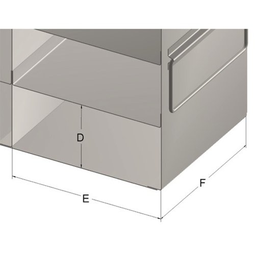 Alkáli Tudományos 12-Box Kapacitás (4 Hosszú 3 Magas) Függőleges Állvány Normál x 5.25 5.25 x 3.75-Hüvelyk