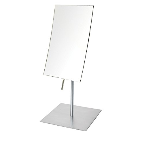 Jerdon Téglalap alakú Asztallap Smink Tükör - Smink Tükör 3X Nagyítás nikkelezett kivitel - 5-inch 8 hüvelykes