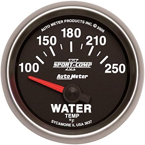 Auto Meter 3637 Sport Comp II Elektromos Víz Hőmérséklet mérő