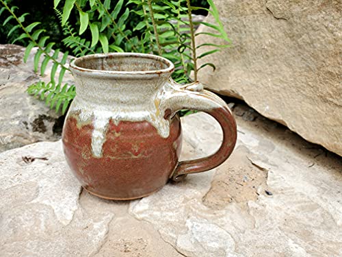 Kézi erővel Kerámia Bögre barna kövek Kézzel készített Észak-Karolinában