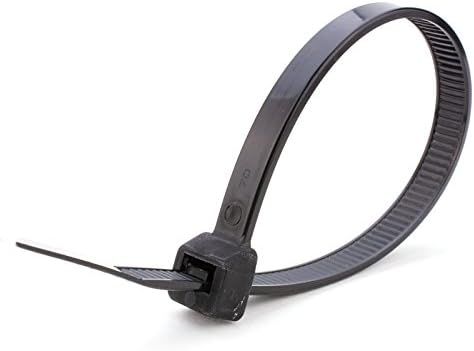 18 cm-es, Fekete, UV-Heavy Duty Kábel Tie - 100-as Csomag